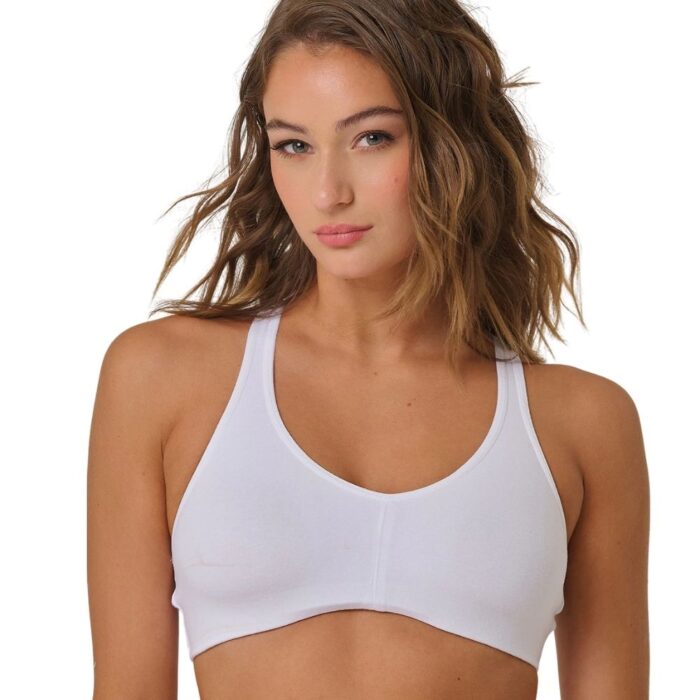 Top Deportivo Algodón (Blanco/Negro)