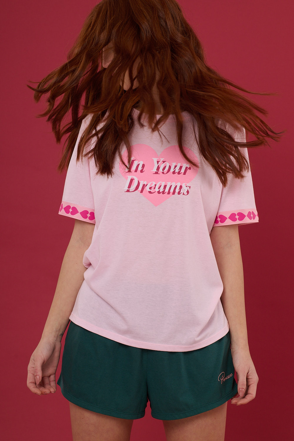 PIJAMA REMERA Y SHORT HEARTLESS